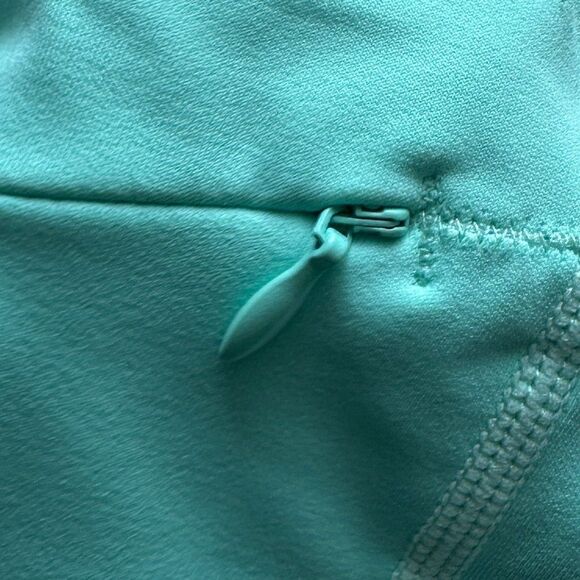𝅺NWOT Zyia Active Turquoise Zipper pocket light n tight, Size !2, Compression - Picture 7 of 9